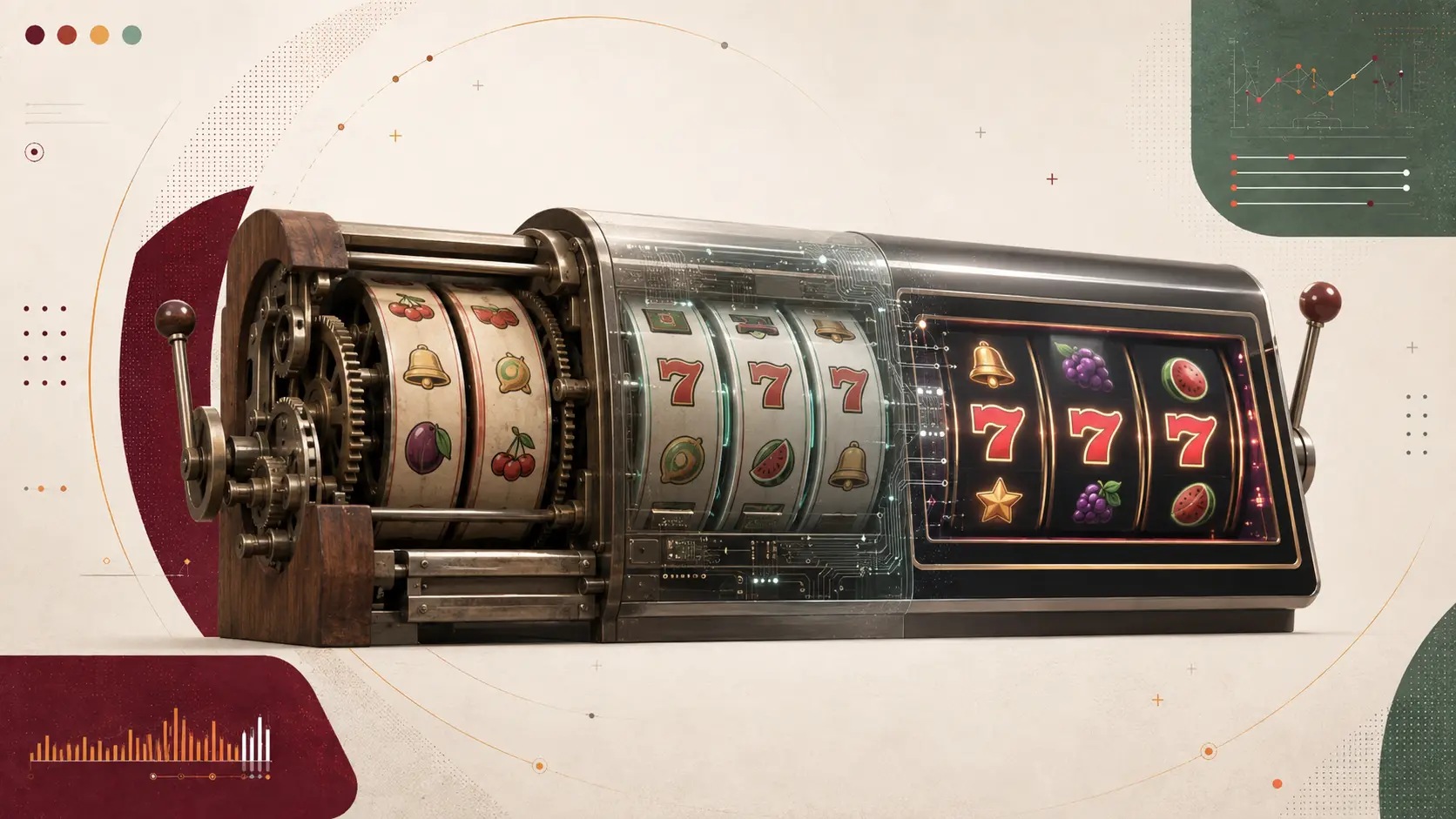 Historia de los carretes como parte clásica de las máquinas de juego