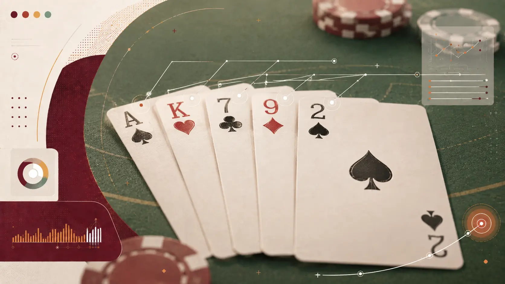 Número de la carta en blackjack online como dato principal de lectura